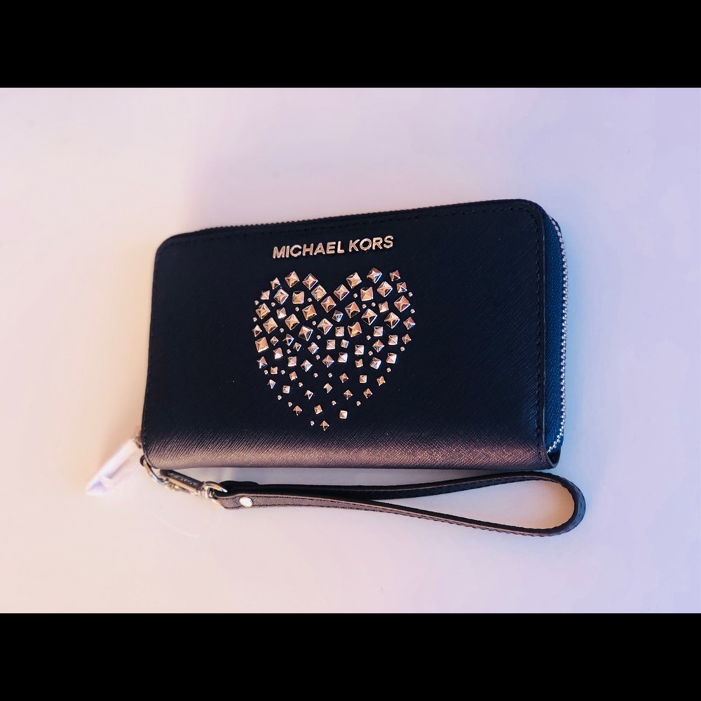 Michael kors studded heart large wallet ph case - Picture 3 of 6